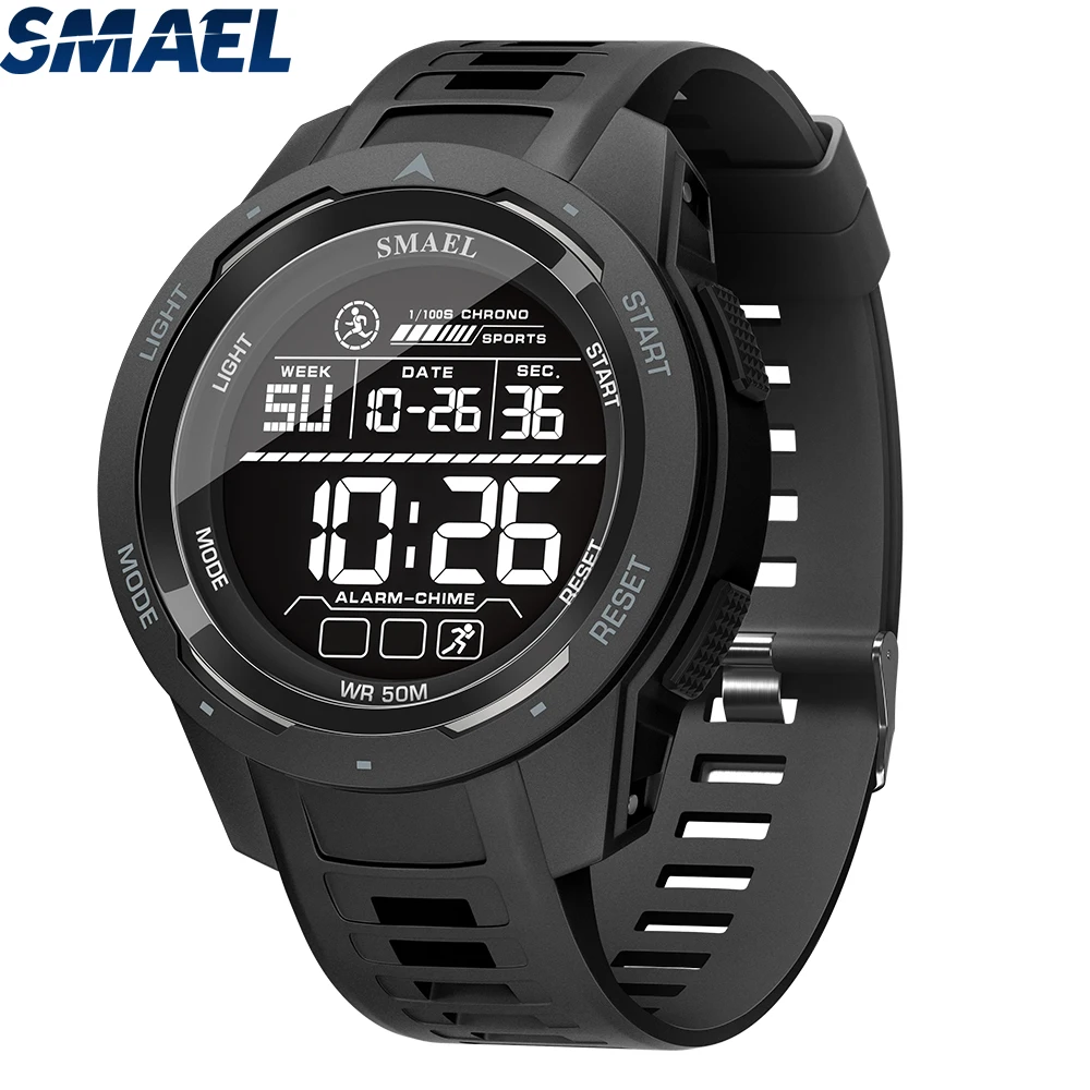 Running Watch - Smael wasserdichte Uhr digitale Licht Stoppuhr