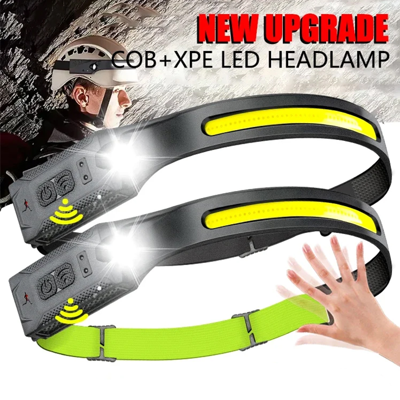 Running Headlamp - LED-Stirnlampe, USB wiederaufladbar, 3-Modus-Beleuchtung, Scheinwerfer, Taschenlampe,
