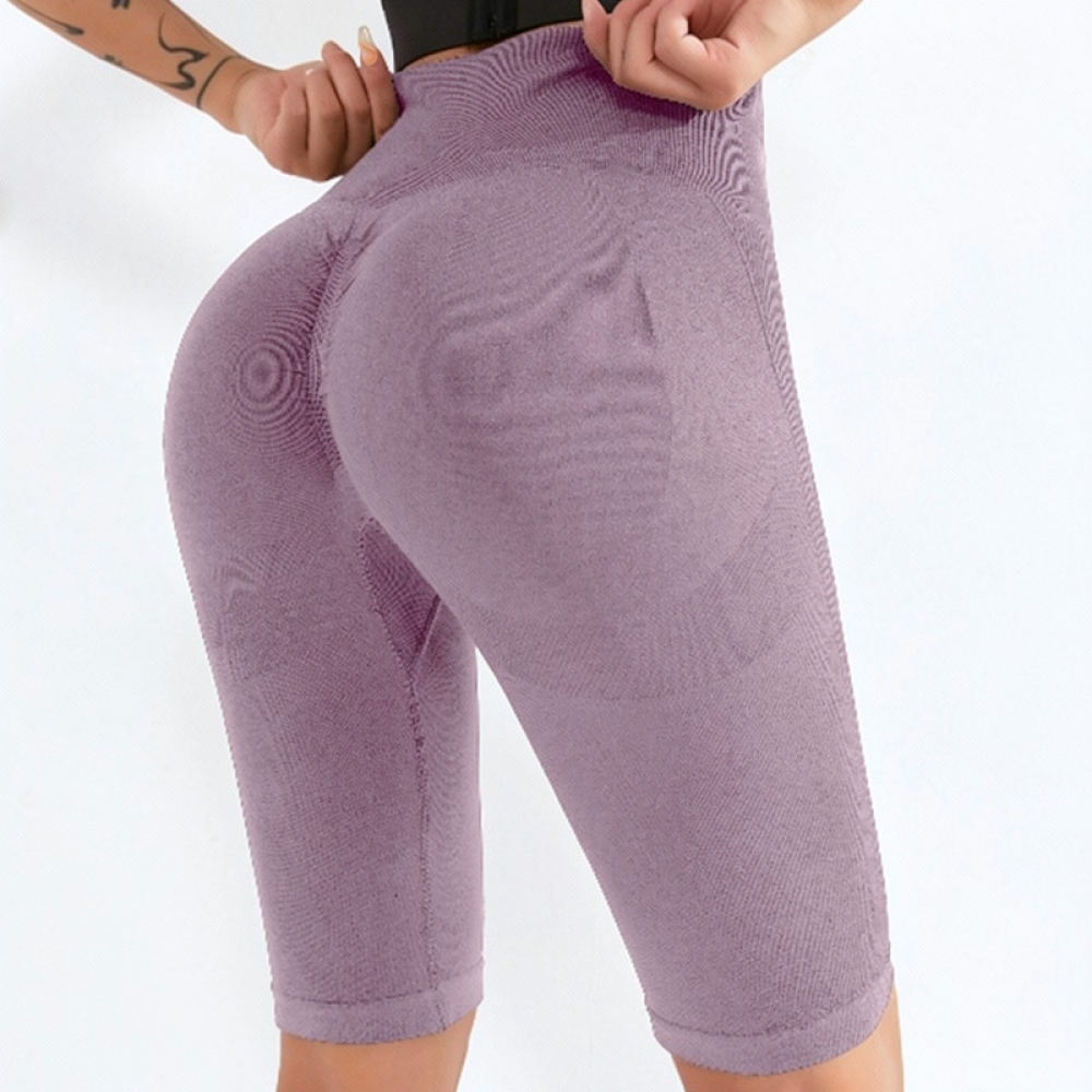 Running Gear Junior - Damen Yoga-Shorts mit hoher Taille, Po-Lifting-Effekt,