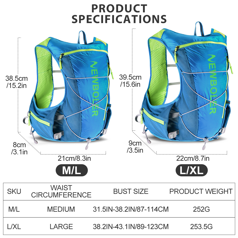 NEWBOLER Lauf-Hydrationsweste  – Hydration Vest Bewertung und Preis