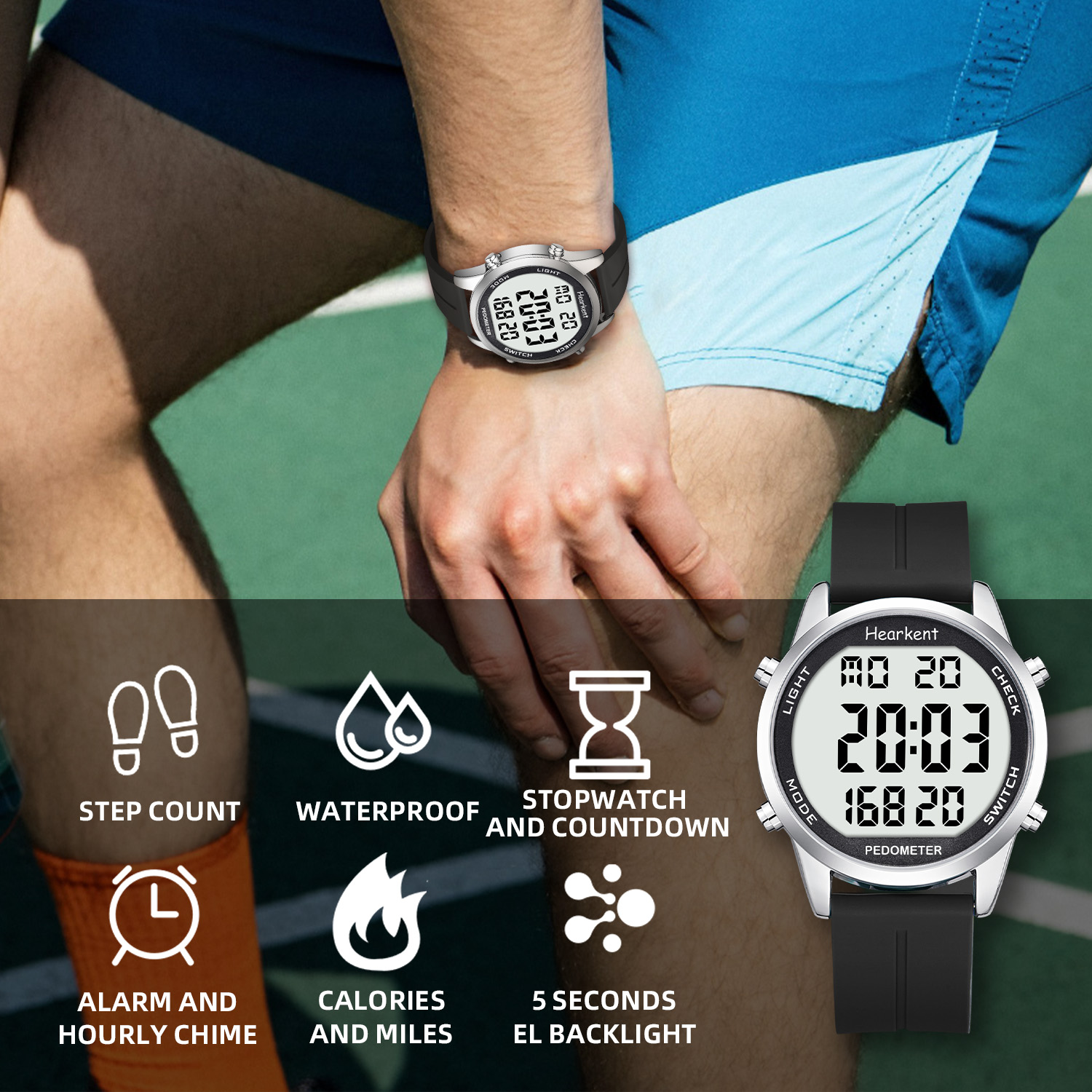 Hearkent Schrittzähler-Uhr für – Running Watch Bewertung und Preis