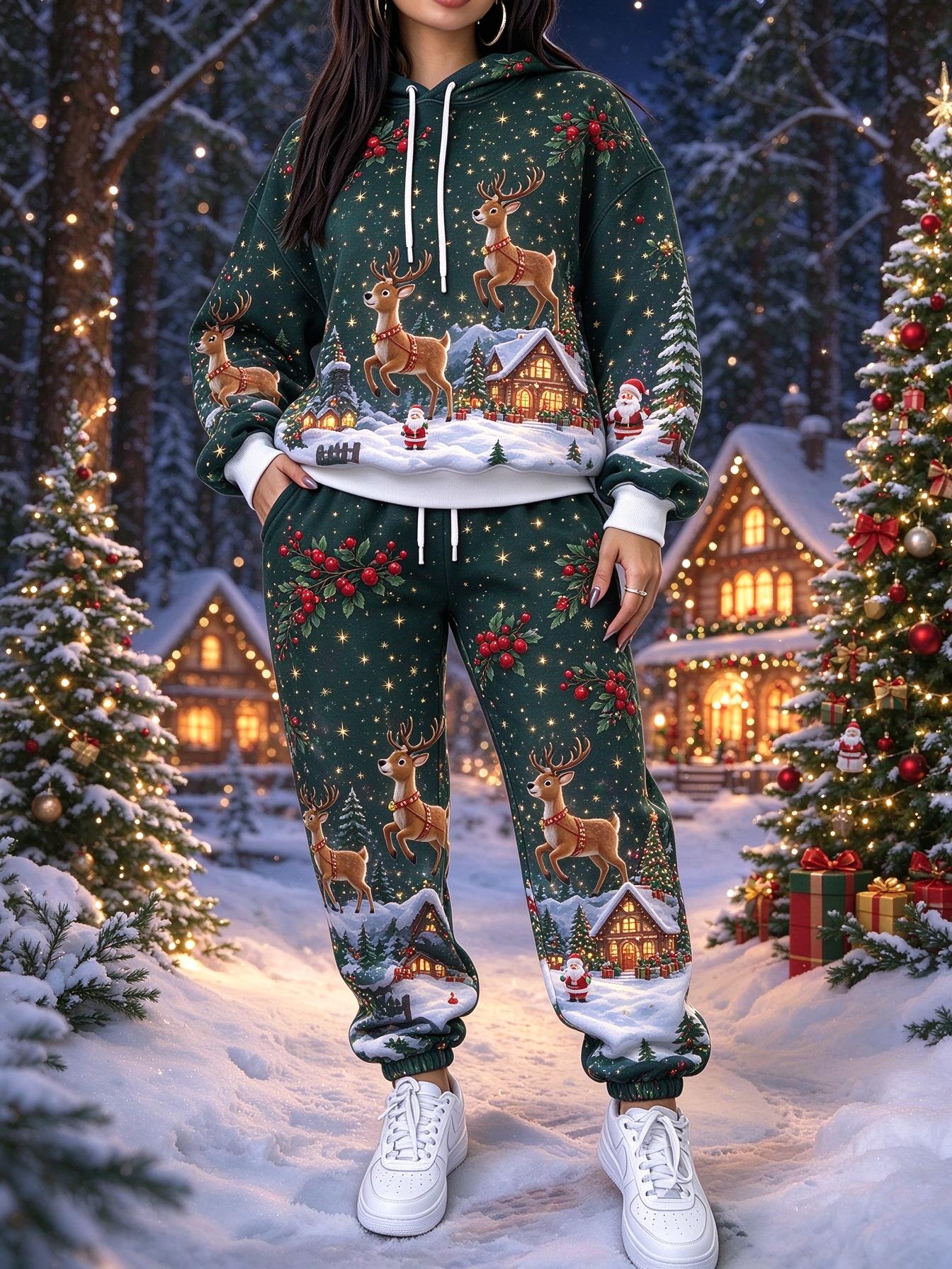 Damen Weihnachts-Trainingsanzu – Joggers Pants Bewertung und Preis
