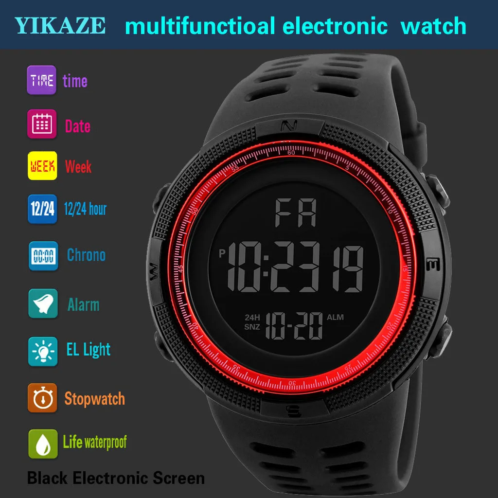 YIKAZE X01 Herren Digitaluhren – Running Watch Bewertung und Preis